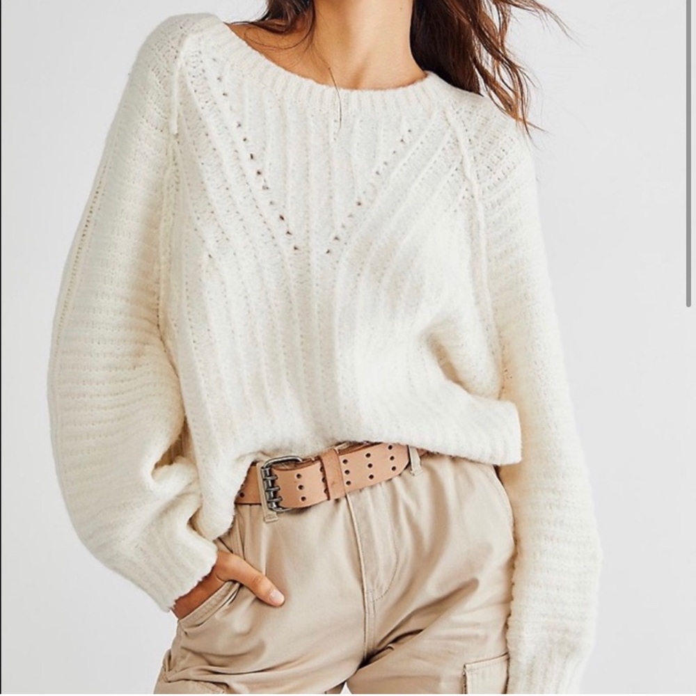 Free People Gothic Grape Pullover Sweater